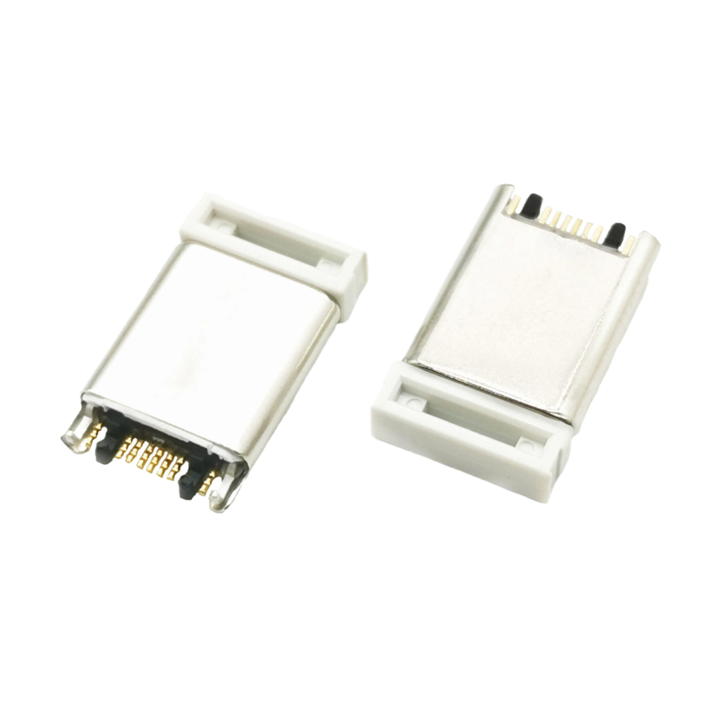 TYPE C 8P公頭 沉板1.6MM 單排SMT L=10.8MM 鍍金30U