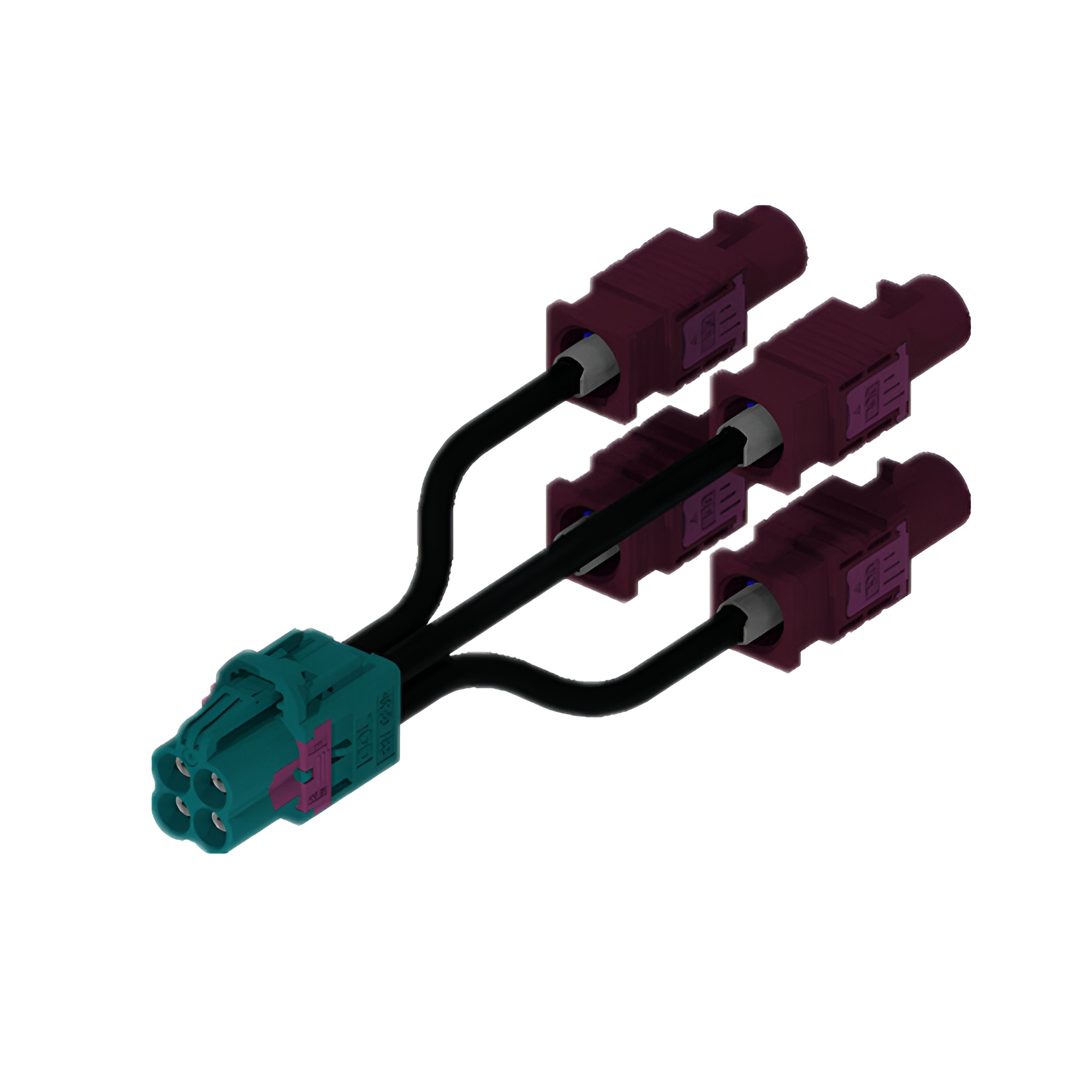 Mini fakra 4 in 1線束